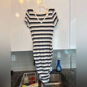 Loft , dress, size small, brand new, t-shirt long dress, scrunched on sides